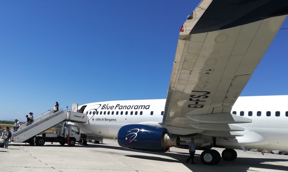 volo in ritardo Blue Panorama