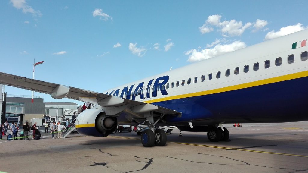 Ryanair volo aereo in ritardo