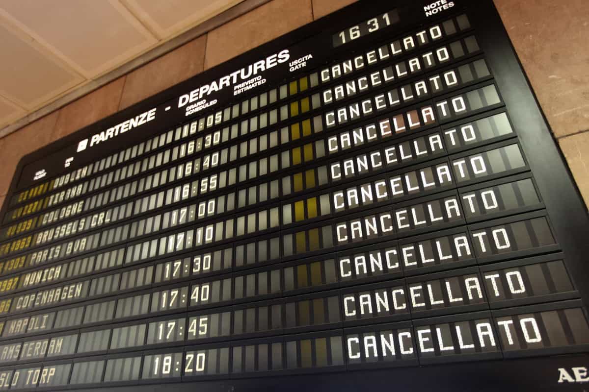 Disservizio in aeroporto