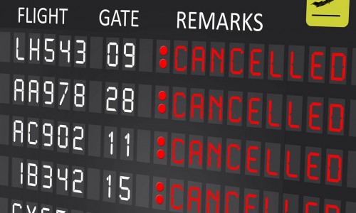Cancellazione volo aereo voli milano dusseldorf