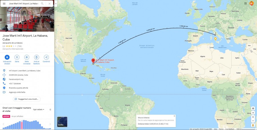 distanza google maps