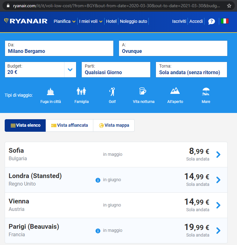 prenotazione biglietto Ryanair prenotazione biglietto Ryanair